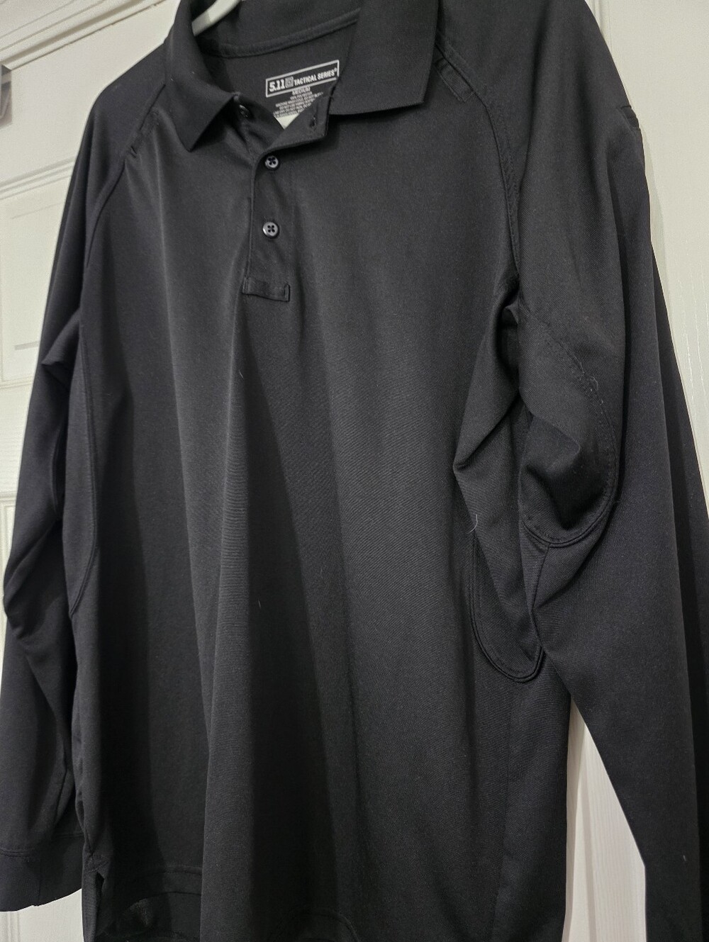 5.11 Tactical - Performance Long Sleeve Polo Shirt - Medium - Black